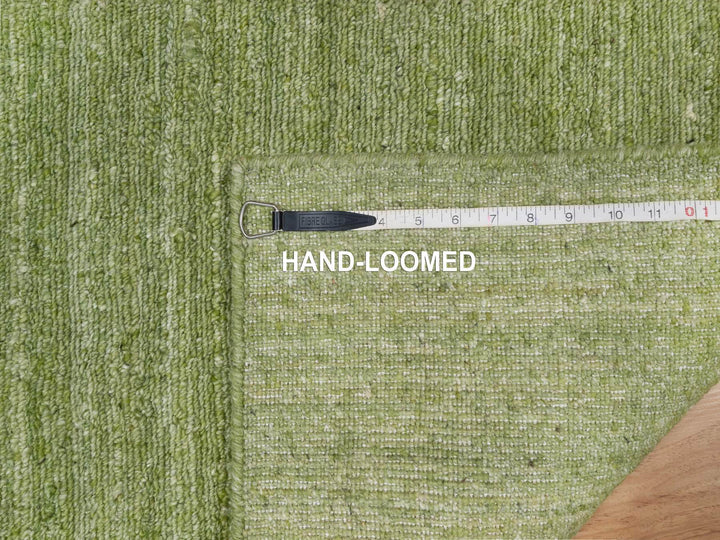2'1" x 3'0" New Hand Loomed Green Wool Rectangle Oriental Rug - MOA10291200