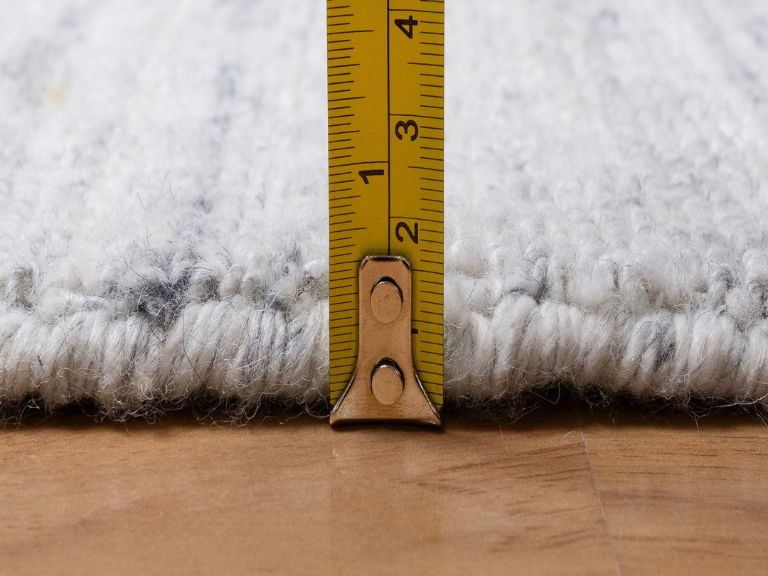 2'0" x 3'0" New Hand Loomed Ivory Wool Rectangle Oriental Rug - MOA10291202