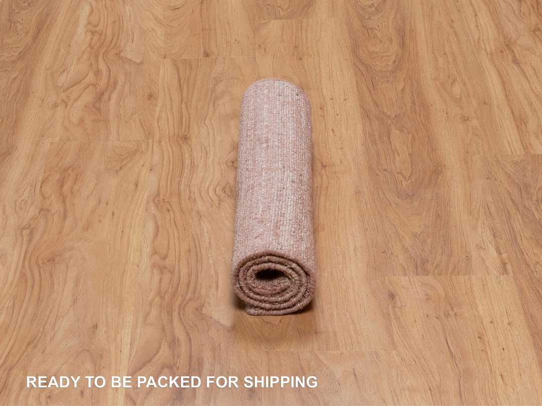 2'0" x 3'0" New Hand Loomed Pink Wool Rectangle Oriental Rug - MOA10291206