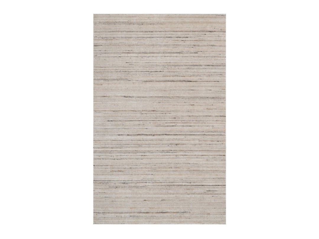 5'0" x 8'0" New Hand Loomed Ivory Wool Rectangle Oriental Rug - MOA10291350