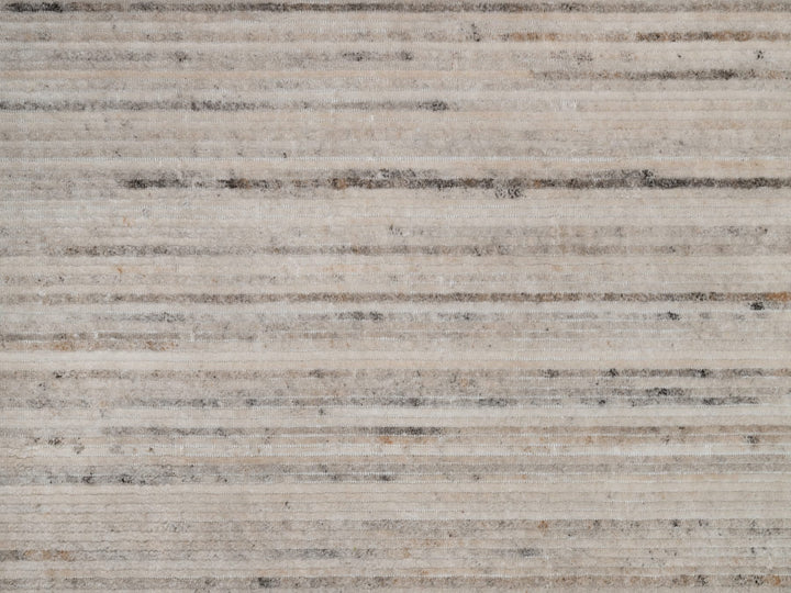 5'0" x 8'0" New Hand Loomed Ivory Wool Rectangle Oriental Rug - MOA10291350