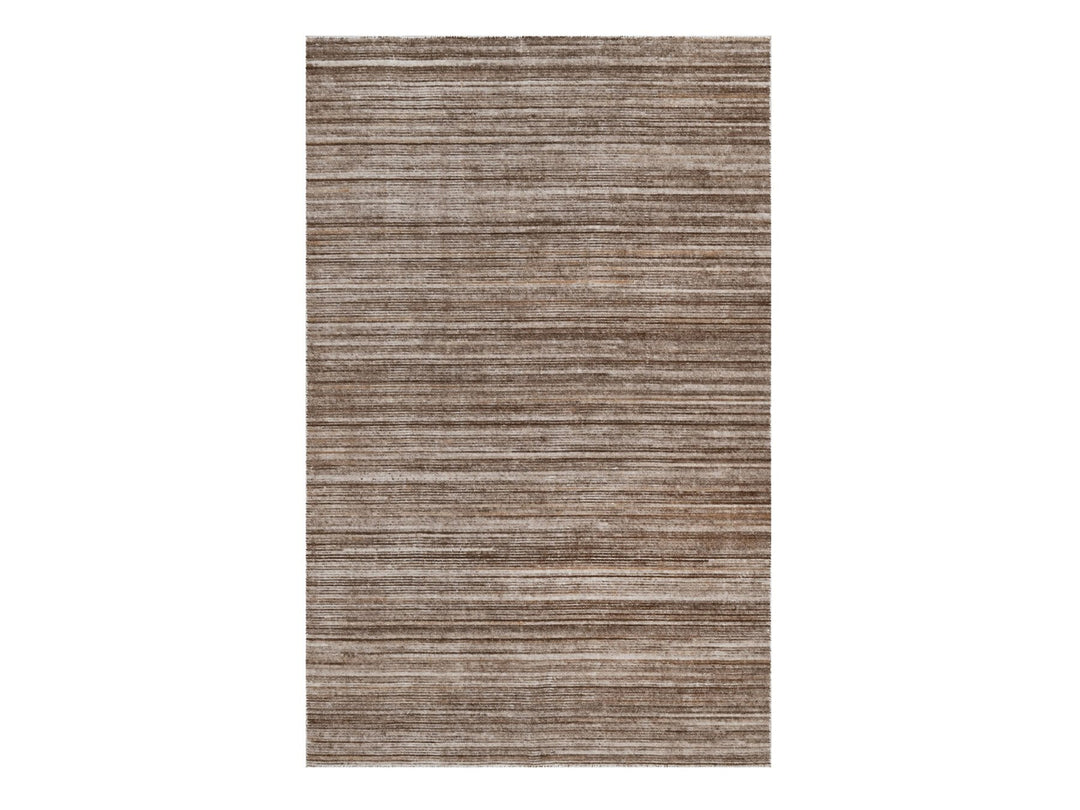 5'1" x 8'1" New Hand Loomed Brown Wool Rectangle Oriental Rug - MOA10291351