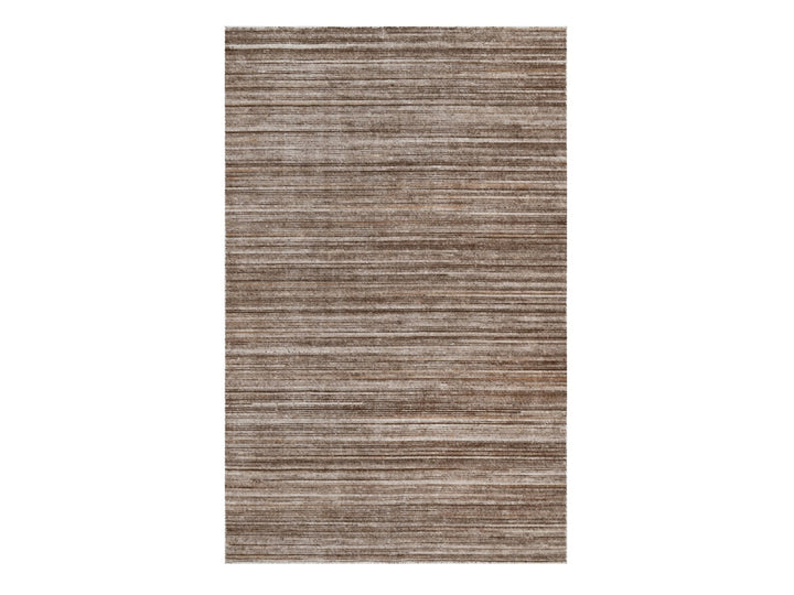 5'1" x 8'1" New Hand Loomed Brown Wool Rectangle Oriental Rug - MOA10291351