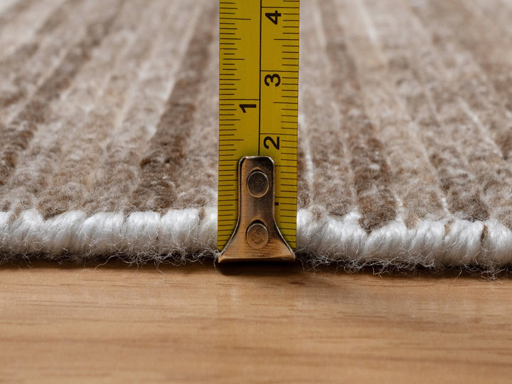 5'1" x 8'1" New Hand Loomed Brown Wool Rectangle Oriental Rug - MOA10291351