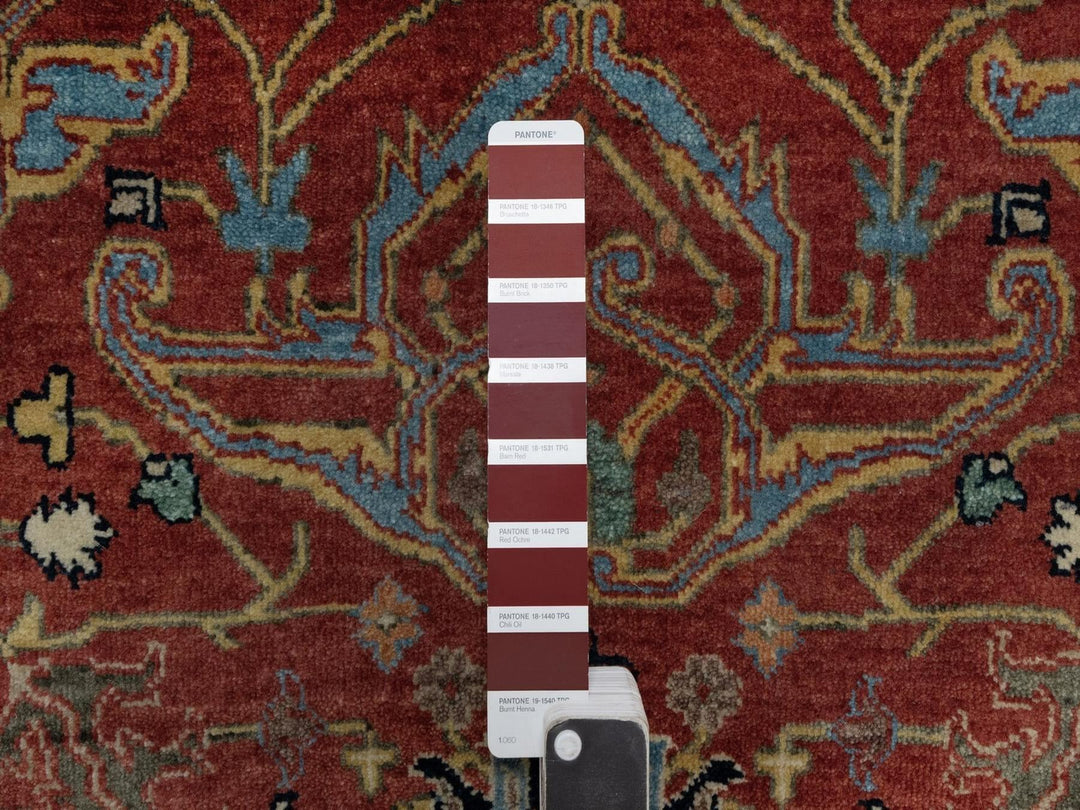 5'2" x 7'2" New Hand Knotted Red Wool Rectangle Oriental Rug - MOA10291519