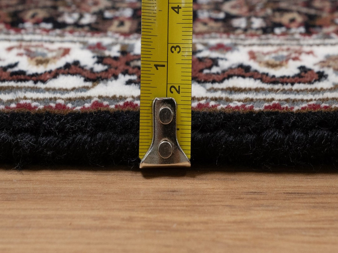 2'0" x 3'1" New Hand Knotted Black Wool Rectangle Oriental Rug - MOA10291566