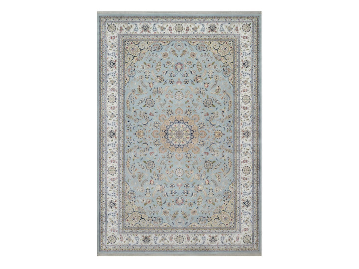 12'0" x 18'4" New Hand Knotted Blue Wool & Silk Rectangle Oriental Rug - MOA10291627