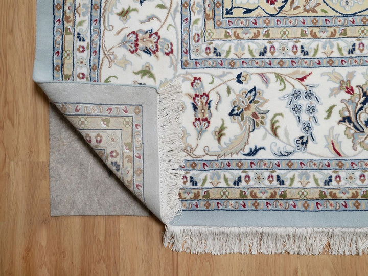 12'0" x 18'4" New Hand Knotted Blue Wool & Silk Rectangle Oriental Rug - MOA10291627