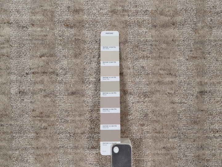 2'0" x 2'11" New Hand Loomed Brown Wool Rectangle Oriental Rug - MOA10291649