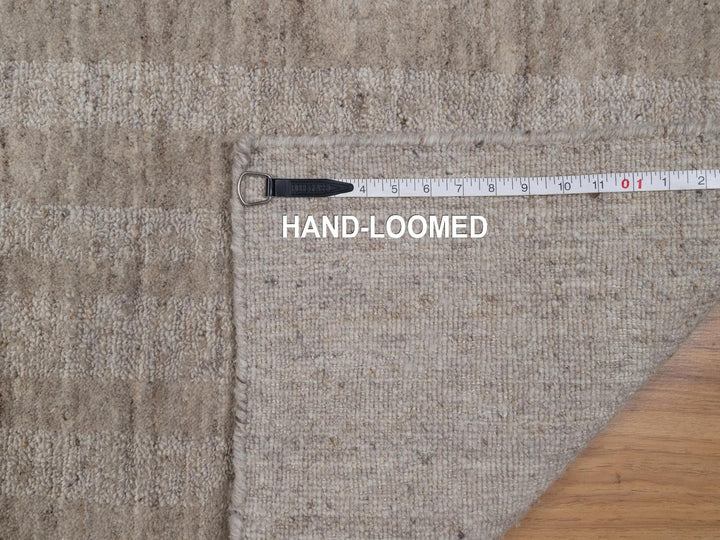 2'0" x 2'11" New Hand Loomed Brown Wool Rectangle Oriental Rug - MOA10291649