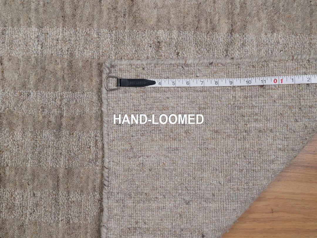 2'0" x 2'11" New Hand Loomed Brown Wool Rectangle Oriental Rug - MOA10291650