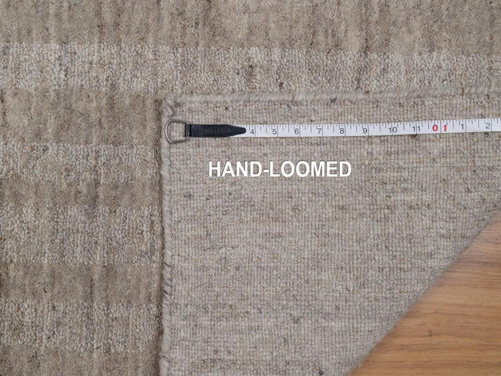 2'0" x 3'0" New Hand Loomed Brown Wool Rectangle Oriental Rug - MOA10291651