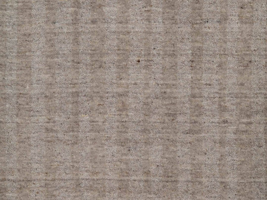 6'0" x 6'0" New Hand Loomed Brown Wool Round Oriental Rug - MOA10291654