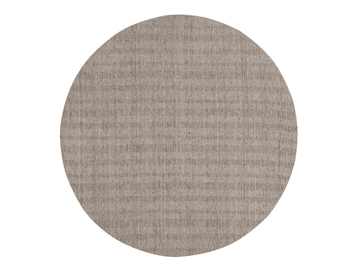 6'0" x 6'0" New Hand Loomed Brown Wool Round Oriental Rug - MOA10291655