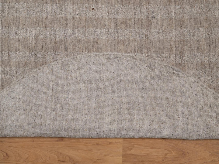 6'0" x 6'0" New Hand Loomed Brown Wool Round Oriental Rug - MOA10291655