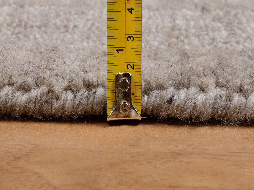 2'7" x 12'0" New Hand Loomed Brown Wool Runner Oriental Rug - MOA10291656