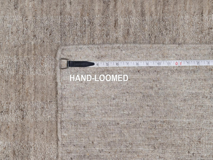 2'7" x 12'0" New Hand Loomed Brown Wool Runner Oriental Rug - MOA10291656