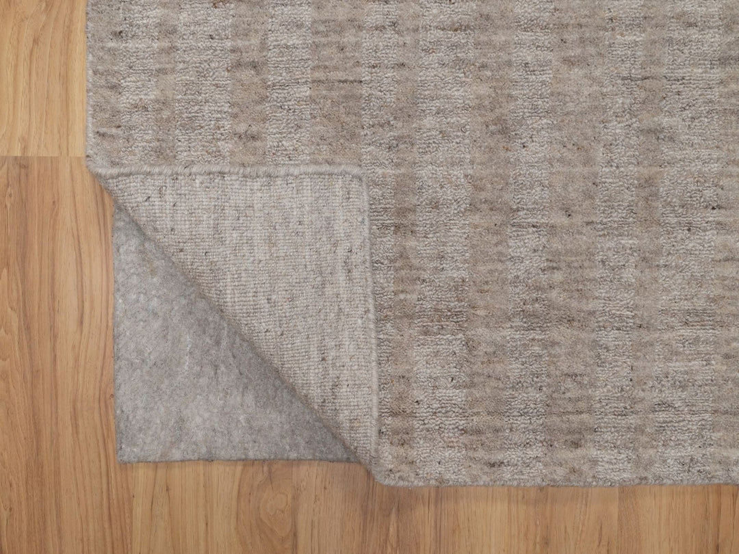 2'7" x 12'0" New Hand Loomed Brown Wool Runner Oriental Rug - MOA10291657