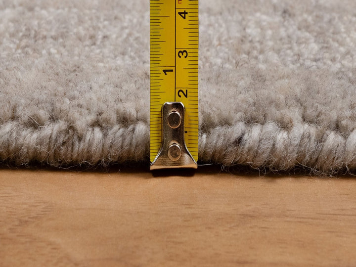 2'7" x 12'0" New Hand Loomed Brown Wool Runner Oriental Rug - MOA10291657