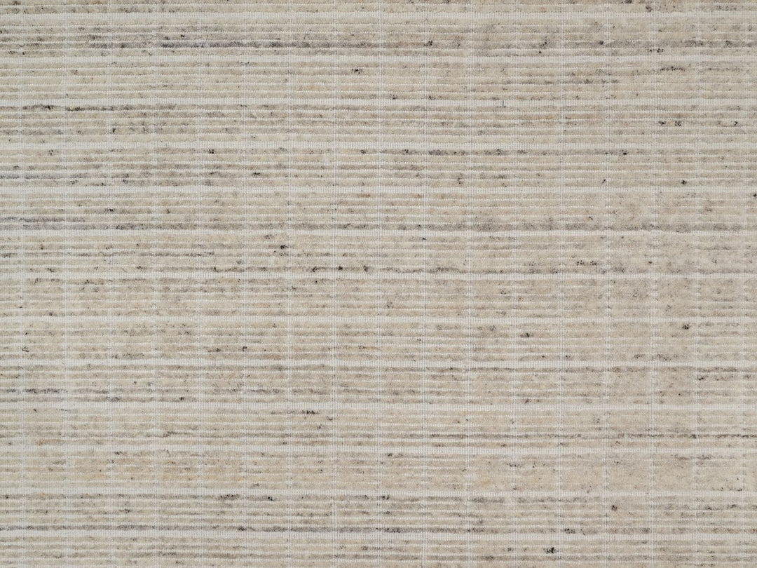 10'1" x 14'0" New Hand Loomed Ivory Wool Rectangle Oriental Rug - MOA10291684