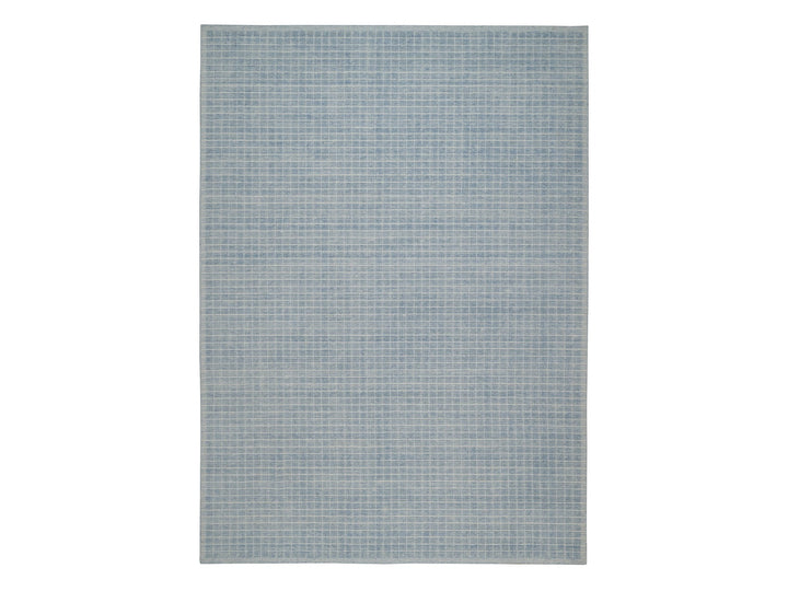 10'1" x 13'11" New Hand Loomed Blue Wool Rectangle Oriental Rug - MOA10291688