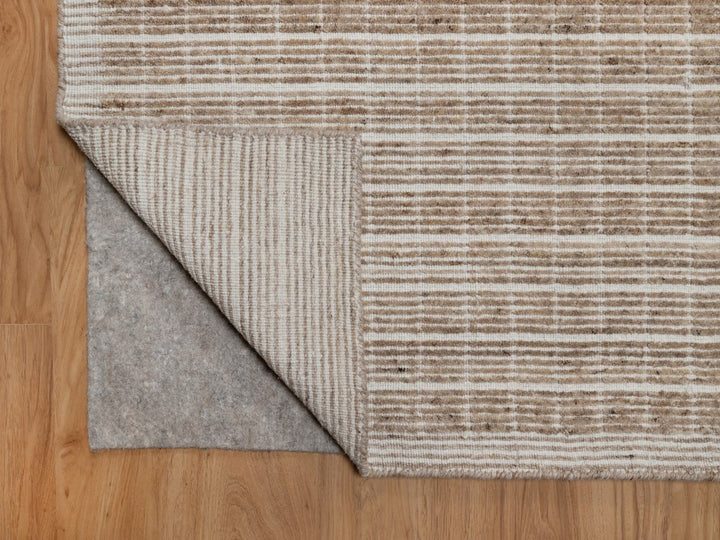 9'0" x 12'0" New Hand Loomed Brown Wool Rectangle Oriental Rug - MOA10291708