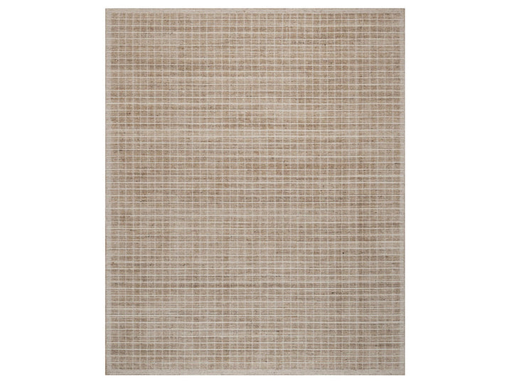 8'1" x 10'0" New Hand Loomed Brown Wool Rectangle Oriental Rug - MOA10291710