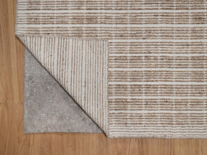 8'1" x 10'0" New Hand Loomed Brown Wool Rectangle Oriental Rug - MOA10291710