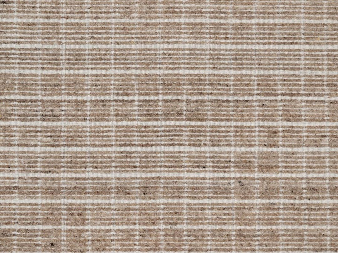 8'1" x 10'0" New Hand Loomed Brown Wool Rectangle Oriental Rug - MOA10291710