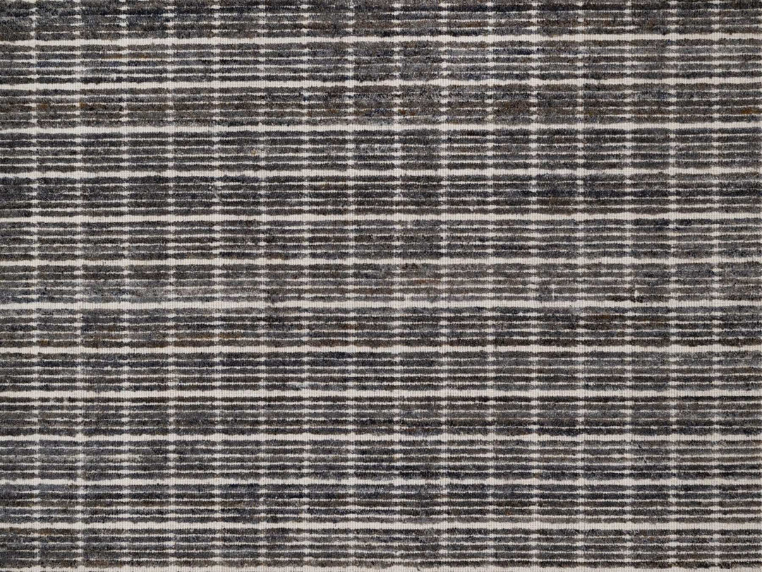 8'0" x 10'0" New Hand Loomed Grey Wool Rectangle Oriental Rug - MOA10291713