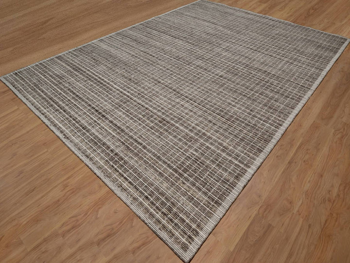 10'0" x 14'0" New Hand Loomed Brown Wool Rectangle Oriental Rug - MOA10291721