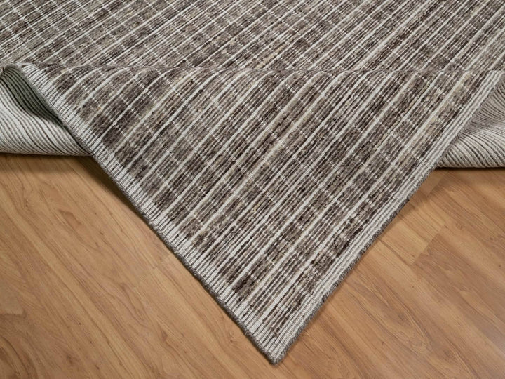 10'0" x 14'0" New Hand Loomed Brown Wool Rectangle Oriental Rug - MOA10291721