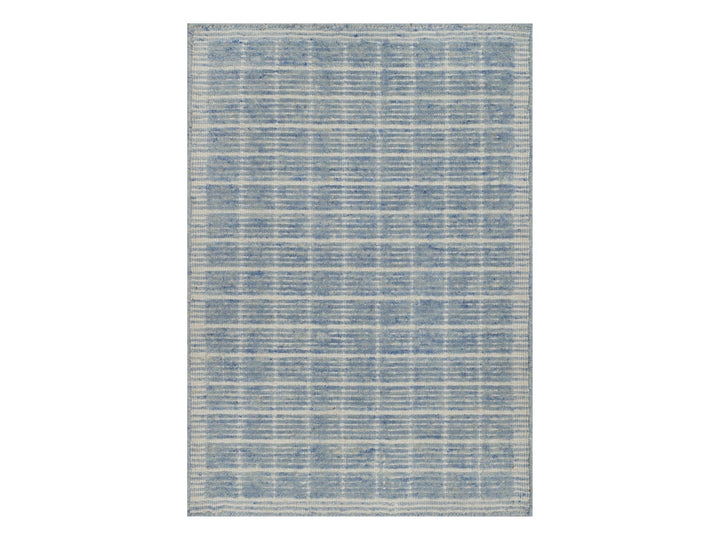 2'2" x 3'1" New Hand Loomed Blue Wool Rectangle Oriental Rug - MOA10291743