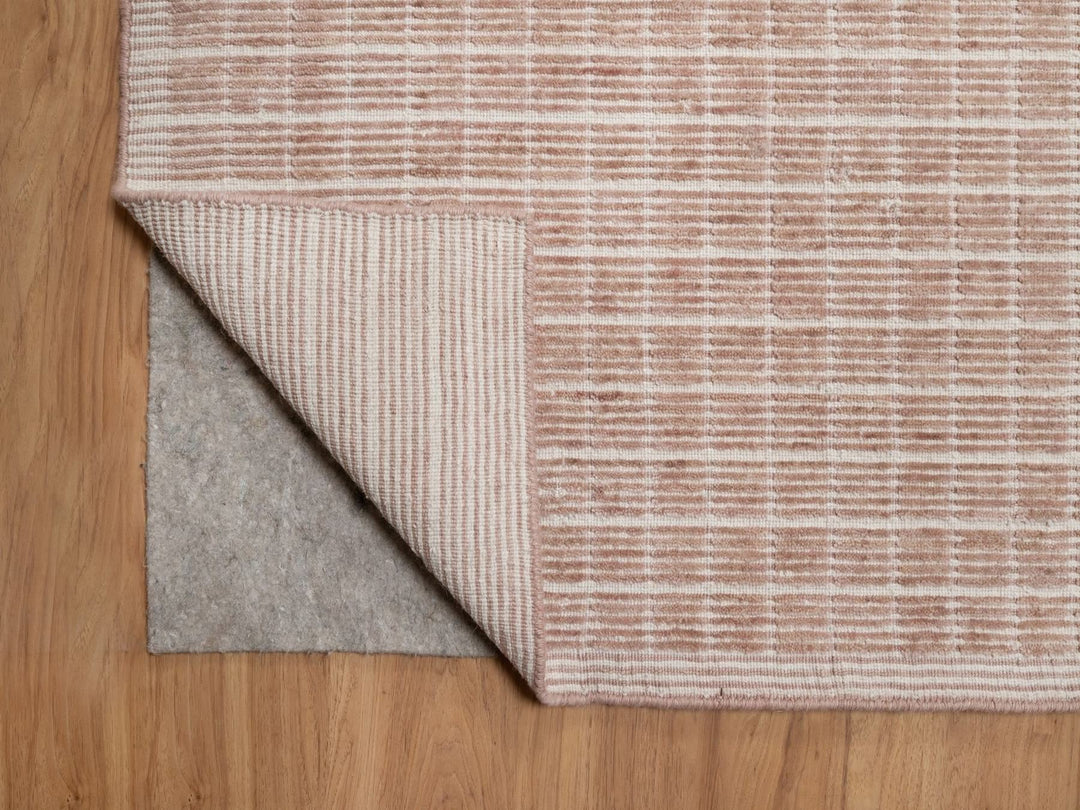 12'1" x 15'0" New Hand Loomed Pink Wool Rectangle Oriental Rug - MOA10291752