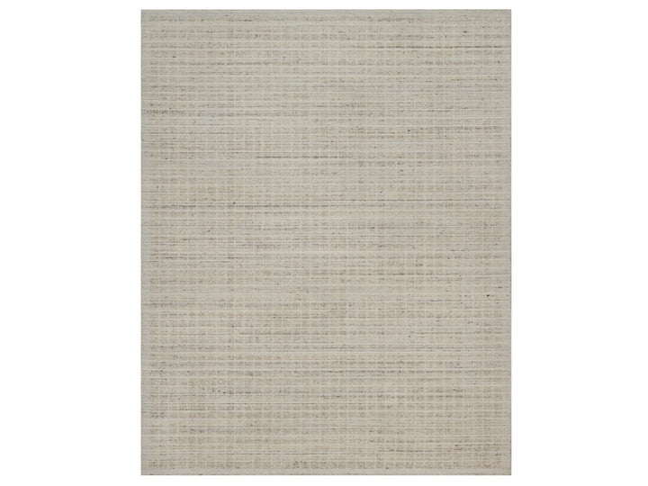 7'11" x 10'0" New Hand Loomed Ivory Wool Rectangle Oriental Rug - MOA10291753