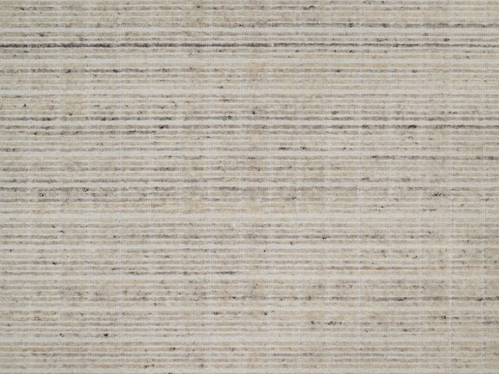 8'0" x 10'0" New Hand Loomed Ivory Wool Rectangle Oriental Rug - MOA10291754