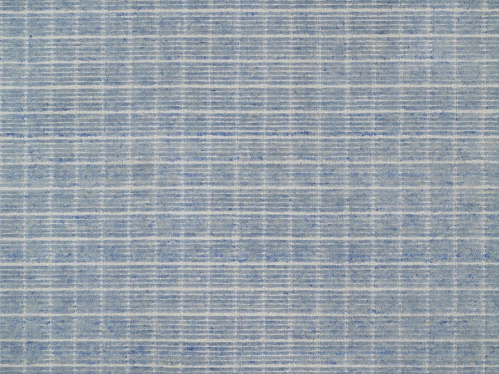 8'1" x 10'0" New Hand Loomed Blue Wool Rectangle Oriental Rug - MOA10291757