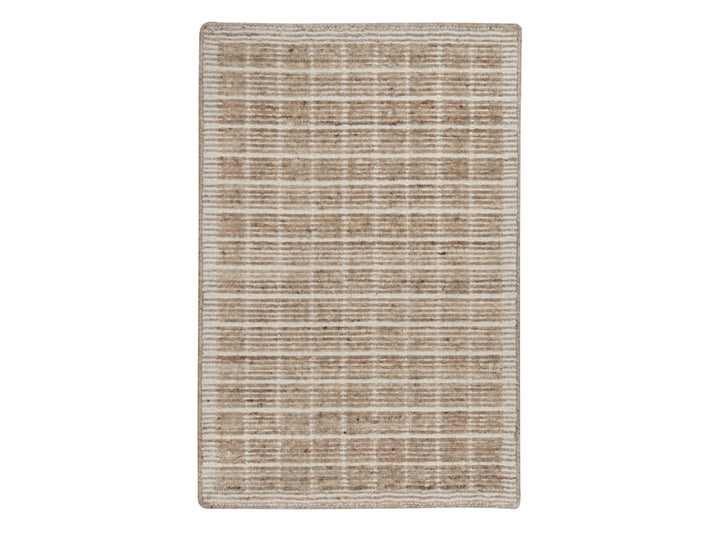 2'0" x 3'1" New Hand Loomed Brown Wool Rectangle Oriental Rug - MOA10291759