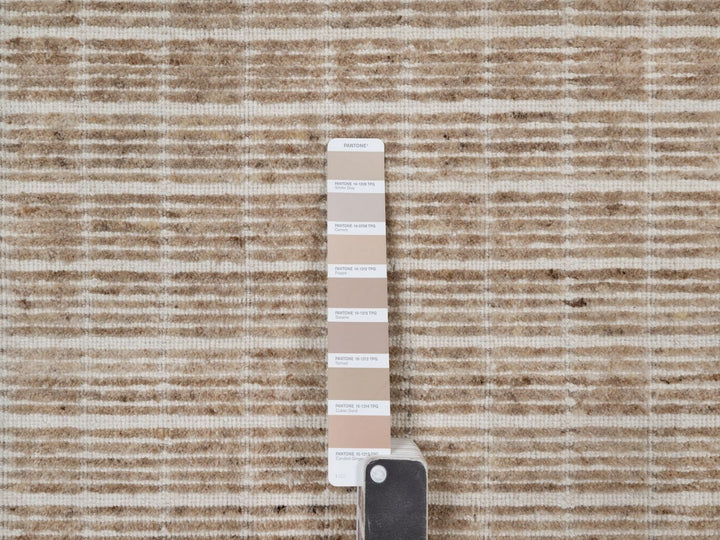 2'0" x 3'1" New Hand Loomed Brown Wool Rectangle Oriental Rug - MOA10291759