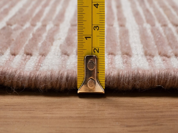 1'11" x 3'1" New Hand Loomed Pink Wool Rectangle Oriental Rug - MOA10291763