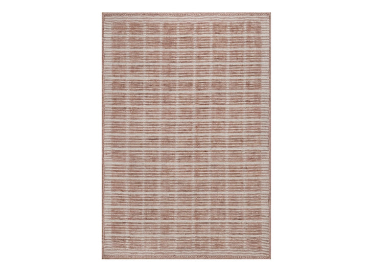 1'10" x 3'1" New Hand Loomed Pink Wool Rectangle Oriental Rug - MOA10291764