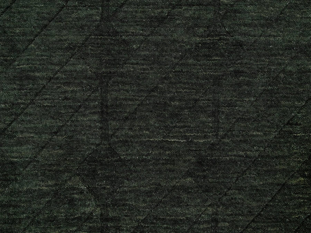 1'11" x 2'9" New Hand Loomed Green Wool Rectangle Oriental Rug - MOA10291780