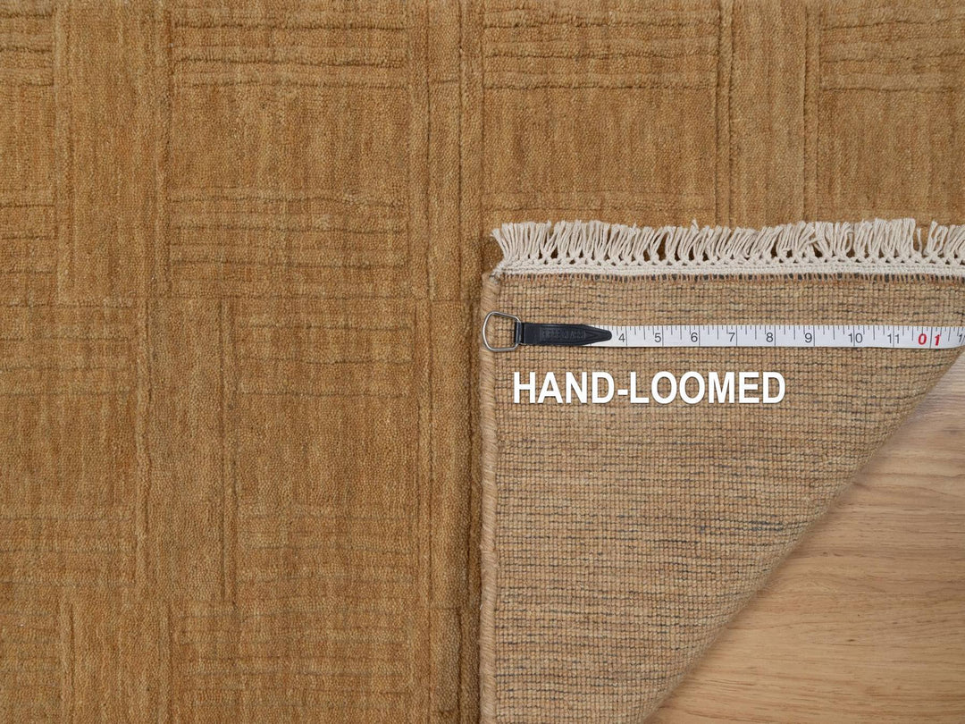 1'11" x 2'9" New Hand Loomed Brown Wool Rectangle Oriental Rug - MOA10291791