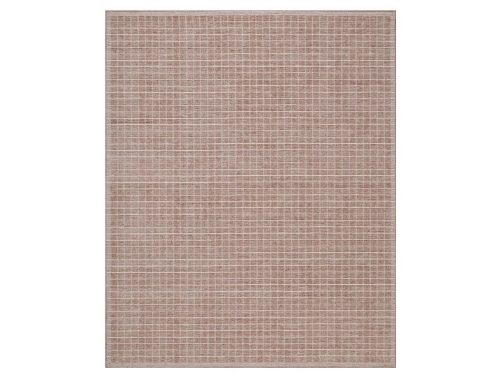 8'1" x 10'0" New Hand Loomed Pink Wool Rectangle Oriental Rug - MOA10291798