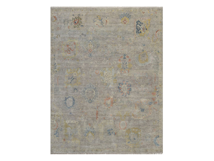 7'8" x 9'11" New Hand Knotted Beige Wool Rectangle Oriental Rug - MOA10291849