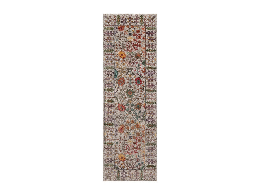 2'7" x 8'2" New Hand Knotted Ivory Wool & Silk Runner Oriental Rug - MOA10291914