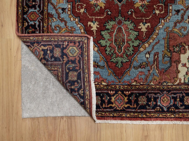 3'1" x 5'2" New Hand Knotted Red Wool Rectangle Oriental Rug - MOA10291937