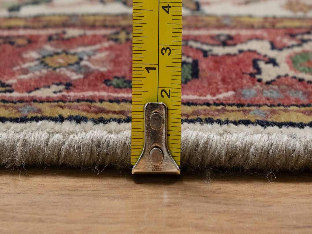2'7" x 10'1" New Hand Knotted Ivory Wool Runner Oriental Rug - MOA10291961