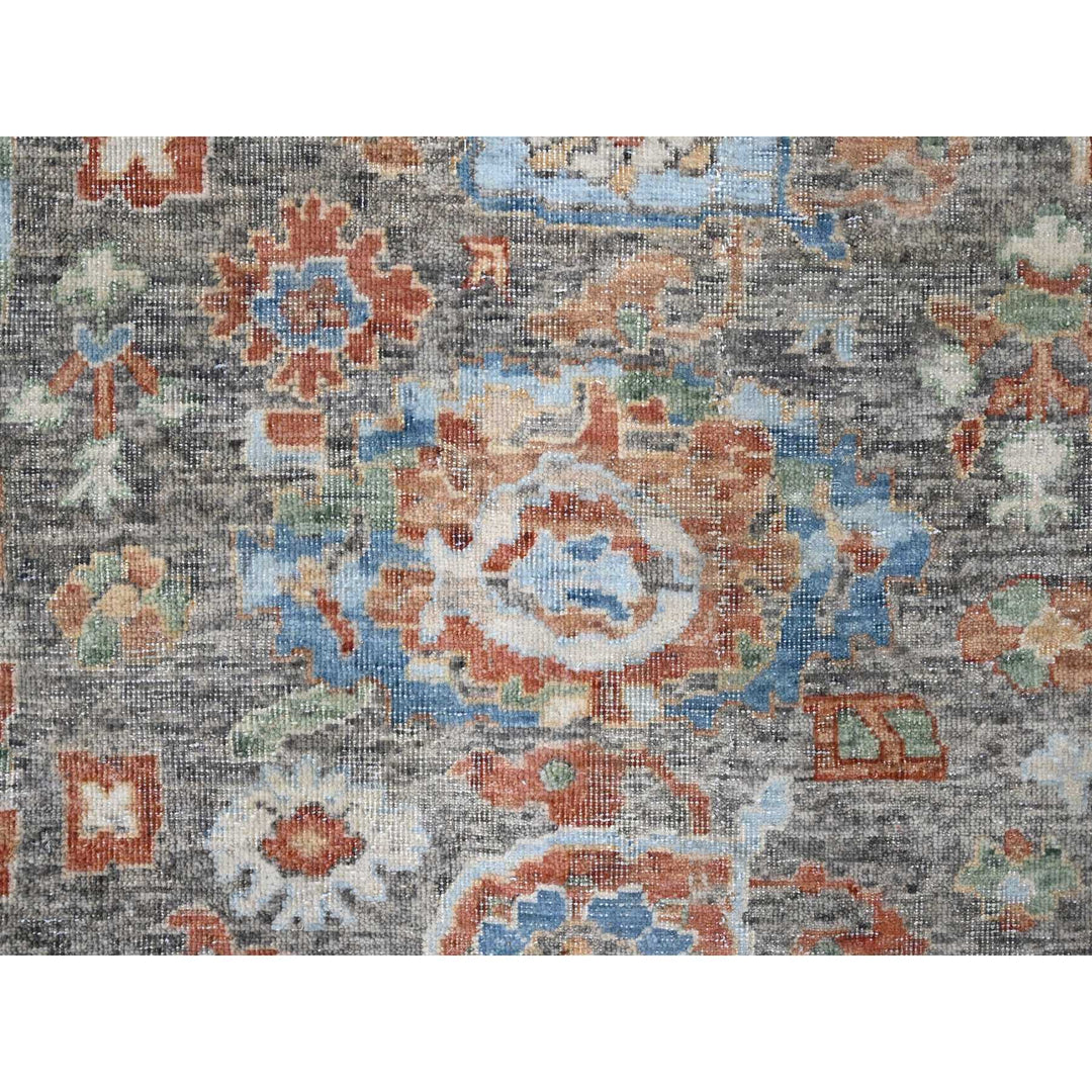 8'11" x 11'10" New Hand Knotted Brown Wool Rectangle Oriental Rug - MOA10210218