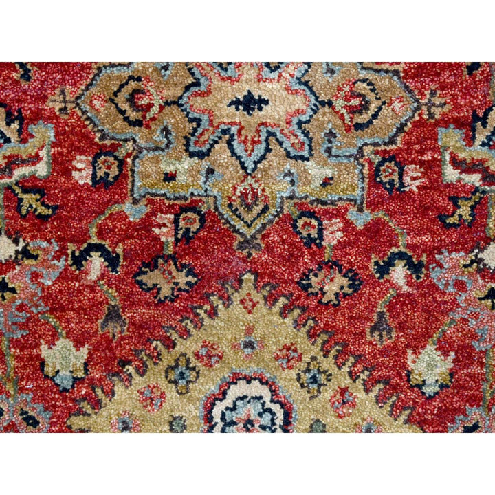 2'7" x 8'2" New Hand Knotted Red Wool Runner Oriental Rug - MOA10210295